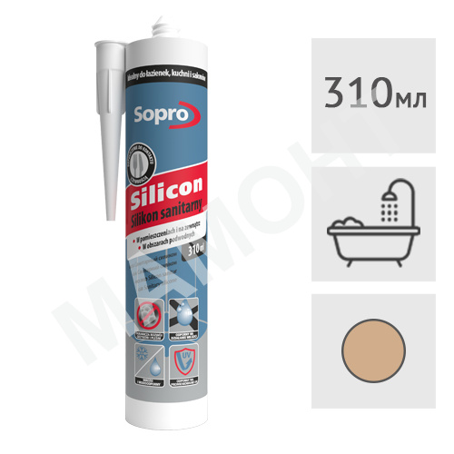 Силиконовый герметик Sopro 057 (38) карамель, 310 мл