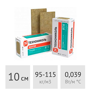 Фасадный утеплитель в плитах 10 см ТехноФас Коттедж 2,16 м2