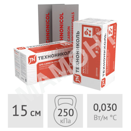 Экструдированный пенополистирол 15 см Технониколь Carbon Prof, 1.37 м2