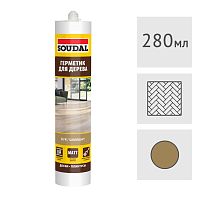 Акриловый герметик для дерева Soudal ПАРКЕТ ЛАМИНАТ бук, 280 мл