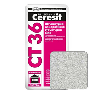 Штукатурка ''структурная'' Ceresit CT36 под окраску, 25 кг