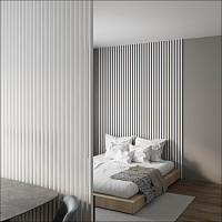 Интерьерная рейка МДФ STELLA Милана Белая 20*30*2700 мм