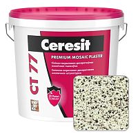 Штукатурка мозаичная силикон-акриловая Ceresit CT 77, GRANADA 4, 25 кг