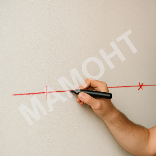 Маркер строительный красный Motive (100112)