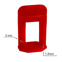 Зажим (клипса) 2,0 мм для системы выравнивания плитки TLS (100 шт.)