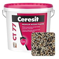 Штукатурка мозаичная силикон-акриловая Ceresit CT 77, DOLOMITE 6, 25 кг