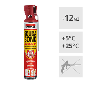 Клей-пена полиуретановая Soudal SOUDABOND Easy Genius Gun, 750 мл