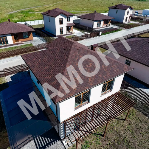 Гибкая черепица Docke PIE STANDARD тетрис коричневый, 3 м2