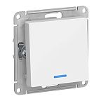 Выключатель Systeme Electric ATLASDESIGN 1-клавишный с подсветкой, белый