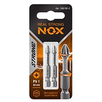 Биты крестообразные PH1 50мм торсионные (2 шт.) NOX STRONG (336150-2)