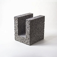 Блок керамзитобетонный для перемычек 200 x 225 х 240 мм ТермоКомфорт (до 5% колотые)