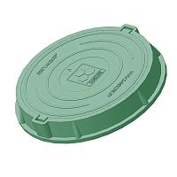 Люк канализационный композитный легкий Sandcore A30 зеленый