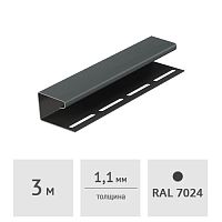 J-профиль Docke PREMIUM 3м, графит