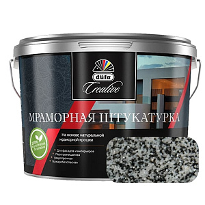 Штукатурка декоративная мраморная Dufa Creative 991-К (фракция 1,0-1,5 мм), 15 кг