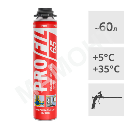 Пена монтажная Soudal Profil 65 профессиональная, 820 мл