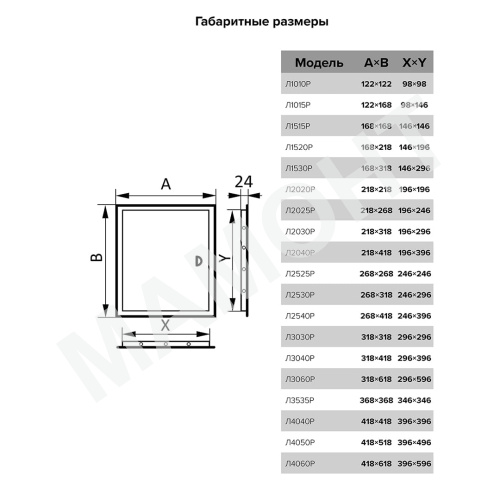 Люк-дверца ревизионная ERA - Фото 2