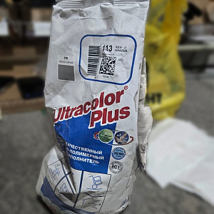 БРАК Фуга MAPEI Ultracolor Plus №113 темно-серый, 2 кг