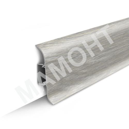 Плинтус напольный Ideal Классик 253 Ясень серый