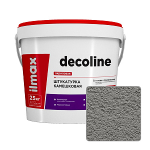 Штукатурка камешковая акриловая ilmax decoline, 1,5 мм, 2964D, 25 кг