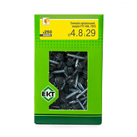 Саморез 4.8 x 29 мм кровельный со сверлом PT1 и резиновой прокладкой, RAL 7016, 250 шт. ЕКТ