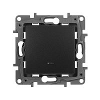 Выключатель Legrand ETIKA 1-клавишный с подсветкой, антрацит