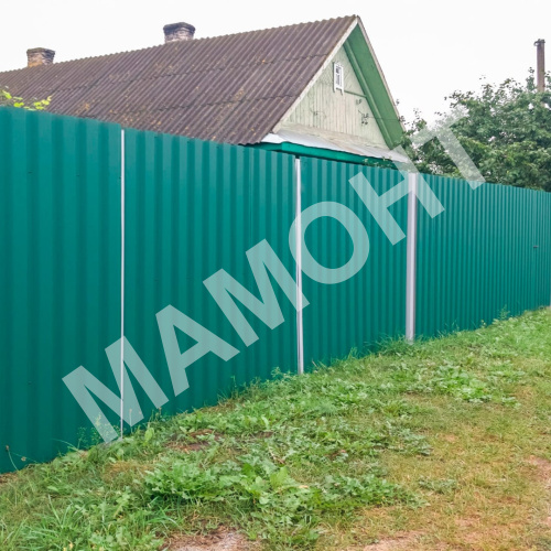 Профнастил МП-20 А 1,5 х 1,15 м (RAL 6005, зеленый) 0,45 мм