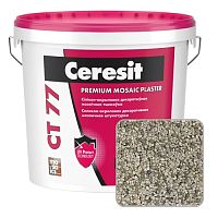 Штукатурка мозаичная силикон-акриловая Ceresit CT 77, HIMALAYA 1, 25 кг