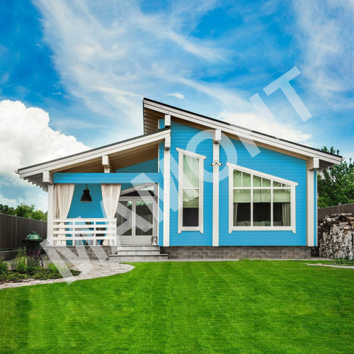 Эмаль по металлу и древесине ПФ-115 MAV ECOL голубая глянцевая - Фото 2