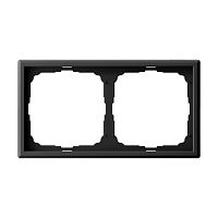 Рамка Systeme Electric ARTGALLERY 2-постовая, карбон