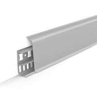 Плинтус напольный 70 мм Ideal Деконика 002 Светло-серый