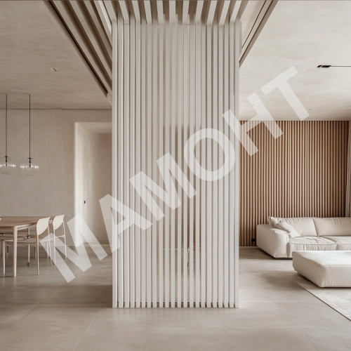 Интерьерная рейка МДФ STELLA Ривьера Белая 40 x 30 x 2700 мм - Фото 6