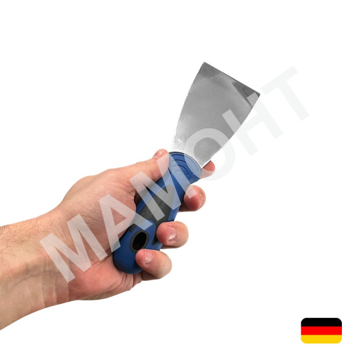 Шпатель нержавеющий 60 мм с лезвием средней жесткости МАМОНТ