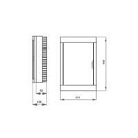 Бокс навесной на 36 модулей Viko