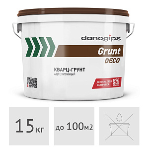Грунтовка Danogips Grunt Deco кварц-грунт, 15 кг