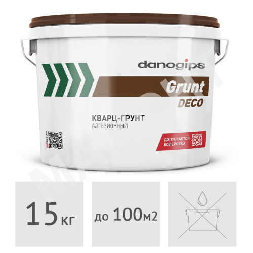 Грунтовка Danogips Grunt Deco кварц-грунт, 15 кг