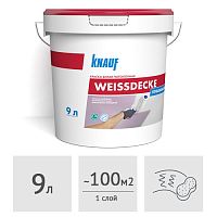 Краска потолочная Knauf Вайсдэкке белая, 9 л