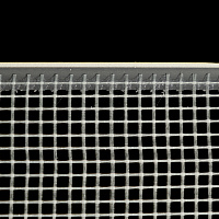 Профиль оконный примыкающий 6 мм с сеткой, длина 3 м, графитовый