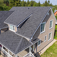 Гибкая черепица ТЕХНОНИКОЛЬ Финская Аккорд Серый, 3 м2