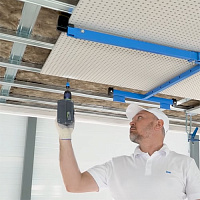 Звукопоглощающая плита (12,5 мм) КНАУФ-Акустика 120 х 200 см