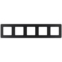 Рамка Legrand INSPIRIA 5-постовая, антрацит