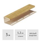 J-профиль Docke LUX 3 м, зрелый каштан