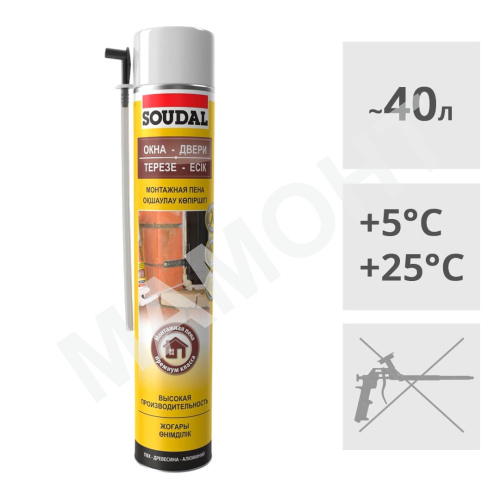 Пена монтажная Soudal ОКНА ДВЕРИ, 750 мл