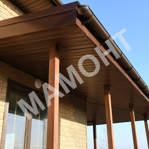 Софит с частичной перфорацией Ю-пласт Classic 3 м, Коричневый