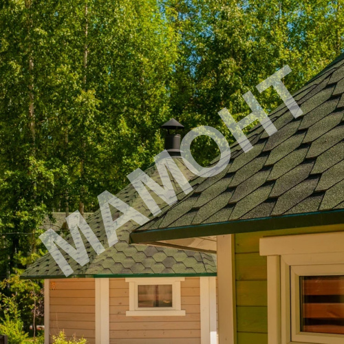 Гибкая черепица ТЕХНОНИКОЛЬ Финская Соната Зеленый, 3 м2