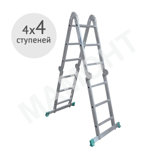 Лестница-трансформер шарнирная 4 х 4 ступени TARKO 03404