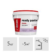 Шпатлевка готовая финишная ilmax ready pasta, 5 кг