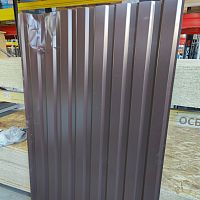 БРАК Профнастил МП-20 А 1,7 х 1,15 м (RAL 8017, темно-коричневый) 0,45 мм