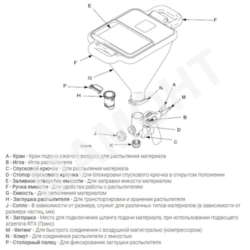 Пистолет с хоппером Graco (245924)