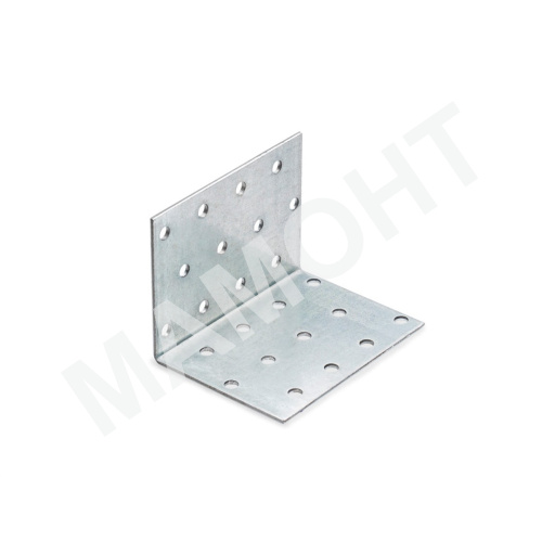 Уголок крепежный равносторонний KUR 60 x 60 x 80 мм, металл 2,0 мм ЕКТ (V020015)