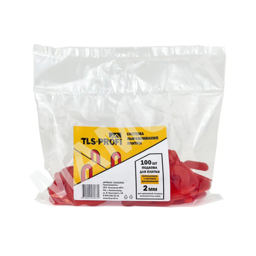 Подкова 2,0 мм для системы выравнивания плитки TLS-Profi (100 шт.)